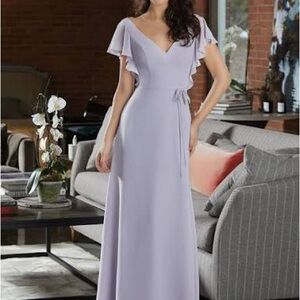 Mori Lee Bridesmaid Dress 21591 Violet US 10 NWT